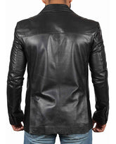 Men Genuine Leather Blazer Sport Coat 50
